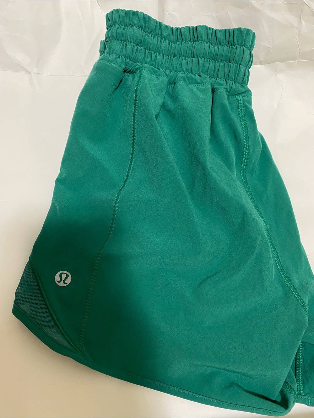 Lululemon Hotty Hot High-Rise Lined Short 4" - Cascadia Green (Size 4)